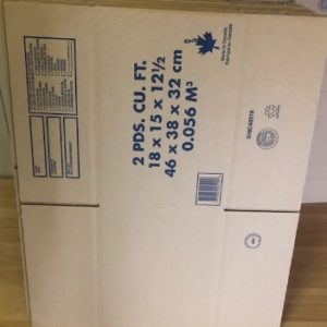 2 Cubic Foot Carton